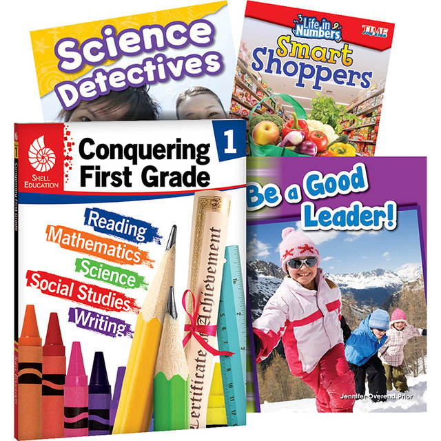 SHELL EDUCATION Shell Education Conquering First Grade, 4-Book Set