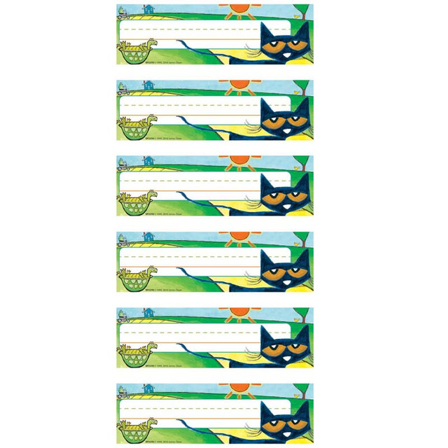 TEACHER CREATED RESOURCES Edupress™ Pete the Cat® Nameplates, 36 Per Pack, 6 Packs