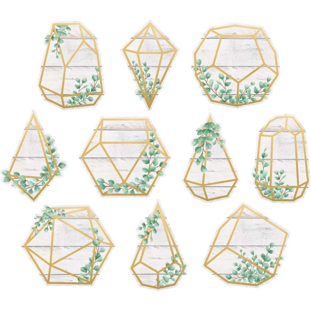 TEACHER CREATED RESOURCES Teacher Created Resources® Eucalyptus Geometric Terrariums Accents, Pack of 30 TEACHER CREATED RESOURCES Teacher Created Resources® Eucalyptus Geometric Terrariums Accents, Pack of 30