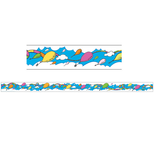 EUREKA Eureka® Dr. Seuss™ Oh the Places Balloons Deco Trim®, 37 Feet