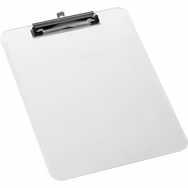 SP RICHARDS 01869 Sparco Plastic Clipboard With Flat Clip, 8 1/2in x 11in, Clear SP RICHARDS 01869 Sparco Plastic Clipboard With Flat Clip, 8 1/2in x 11in, Clear