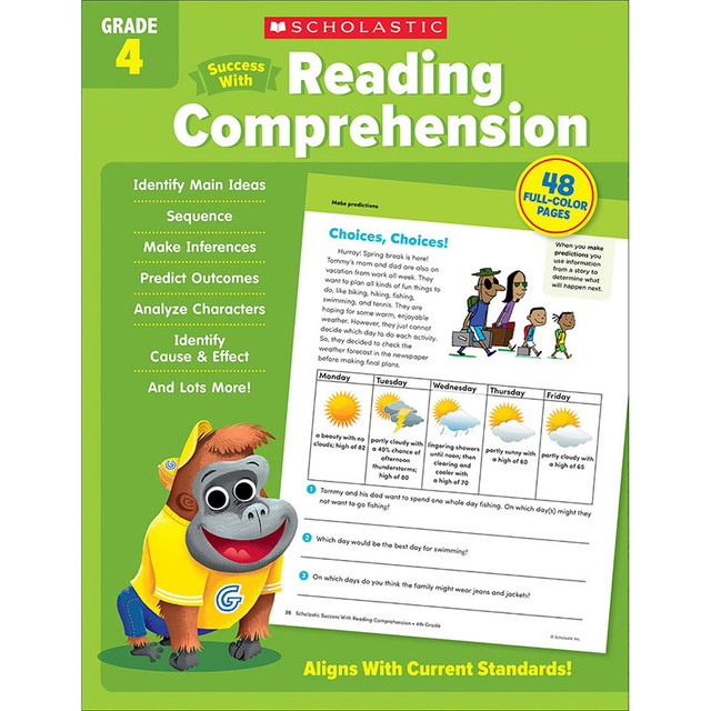 SCHOLASTIC TEACHING RESOURCES Scholastic Teaching Solutions Success With Reading Comprehension: Grade 4