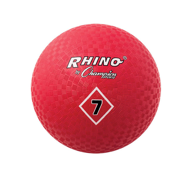 CHAMPION SPORTS Champion Sports Playground Ball, 7", Red