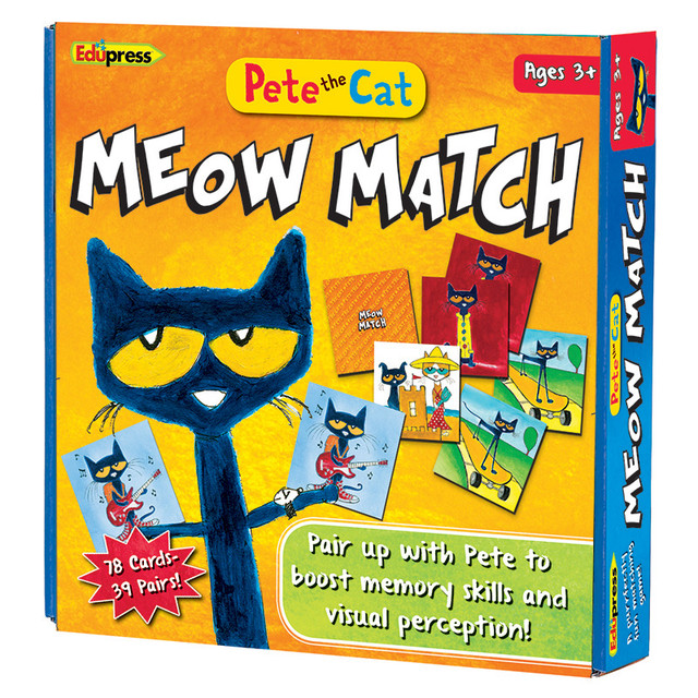 TEACHER CREATED RESOURCES Edupress™ Pete the Cat Meow Match Game