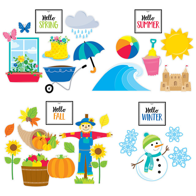 CREATIVE TEACHING PRESS Creative Teaching Press® Year-Round Seasonal Accents Bulletin Board Set