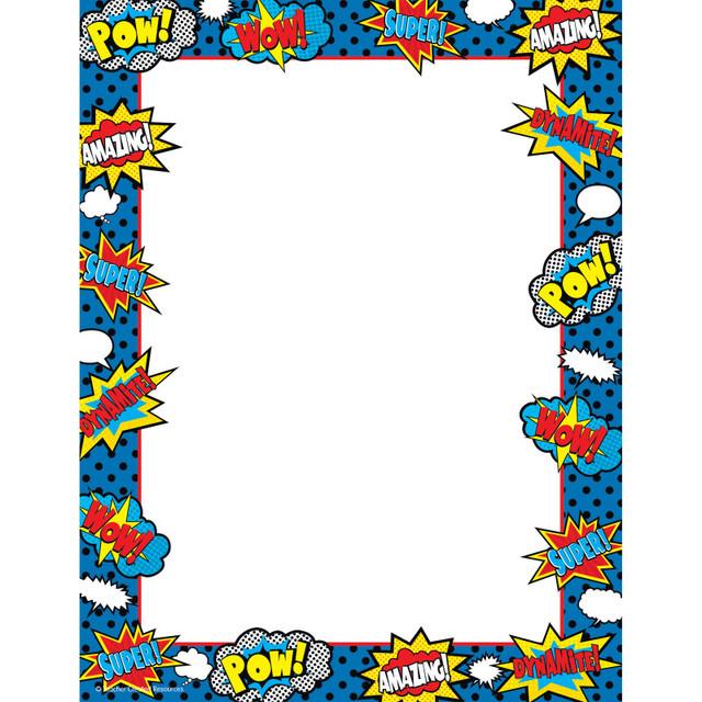 TEACHER CREATED RESOURCES Teacher Created Resources® Superhero Computer Paper
