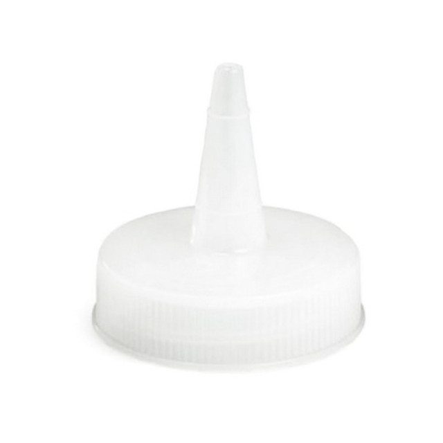 TABLECRAFT PRODUCTS, INC. 100TC Tablecraft Squeeze Bottle Tops, 1 Oz, White, Pack Of 12 Tops