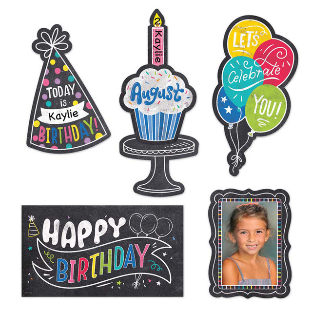 CREATIVE TEACHING PRESS Creative Teaching Press® Chalk It Up! Happy Birthday Mini Bulletin Board Set