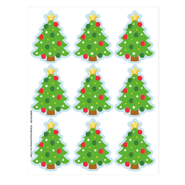 EUREKA Eureka® Christmas Tree Giant Stickers, 36 Per Pack, 12 Packs