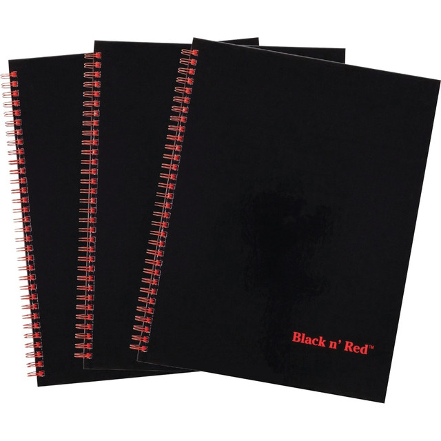 Stay organized with this At-A-Glance Black n Red hardcover business notebook. A sleek black cover exudes a sense of professionalism that complements any business setting, and the size of 11in x 8.5in provides ample space to capture your ideas, notes, and plans. Each notebook contains 70 high-quality sheets, ensuring you have plenty of pages to document your thoughts and the premium bright white Optik paper reduces ink bleed. This At-A-Glance Black n Red hardcover business notebooks ruling pattern offers guidance for neat and organized writing, while the twin wire binding allows for easy flipping and lays flat for convenient use.  Black cover for a sophisticated look11in x 8.5in sheet dimensions provide ample writing spaceTwin wire binding allows for easy flipping for convenient use