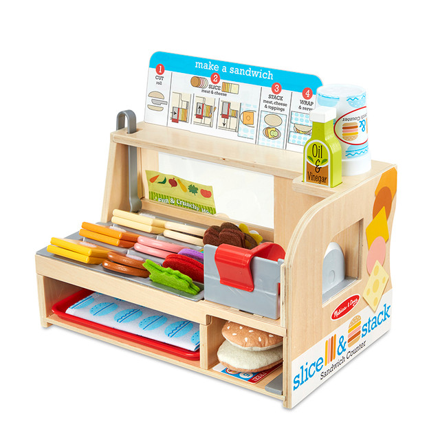 MELISSA & DOUG Melissa & Doug Slice & Stack Sandwich Counter