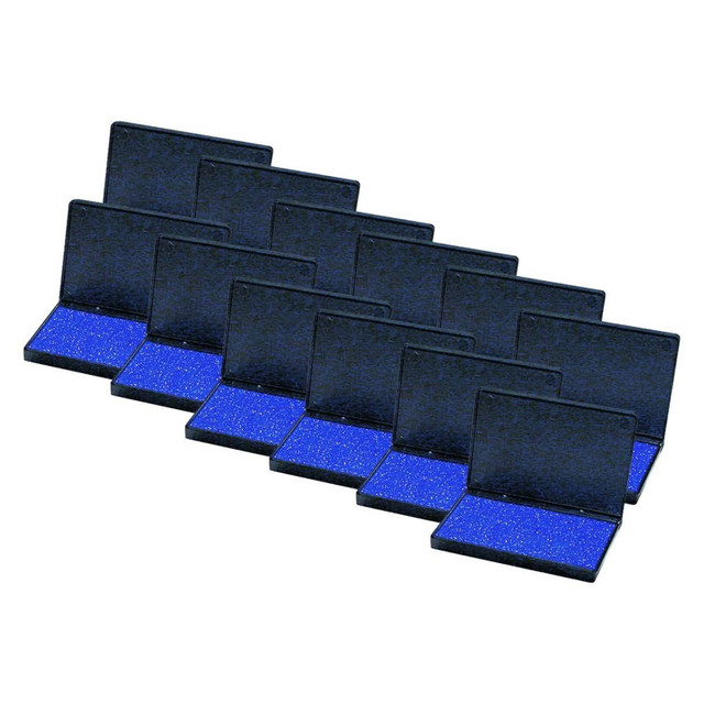 ADVANTUS Charles Leonard Stamp Pad, Blue, Pack of 12