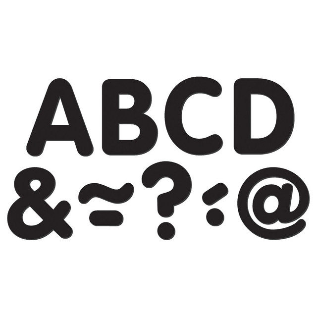 TEACHER CREATED RESOURCES Teacher Created Resources® Black Classic 2" Magnetic Letters
