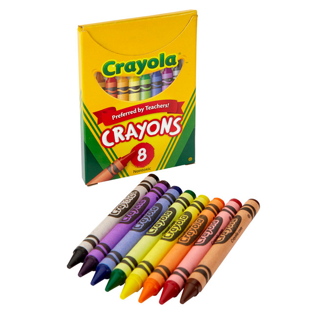 CRAYOLA LLC Crayola® Large Crayons, Tuck Box, 8 Count