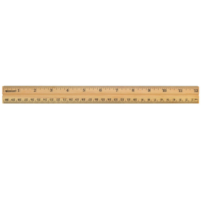 ACME UNITED CORPORATION Westcott® School Wood Ruler, 12"