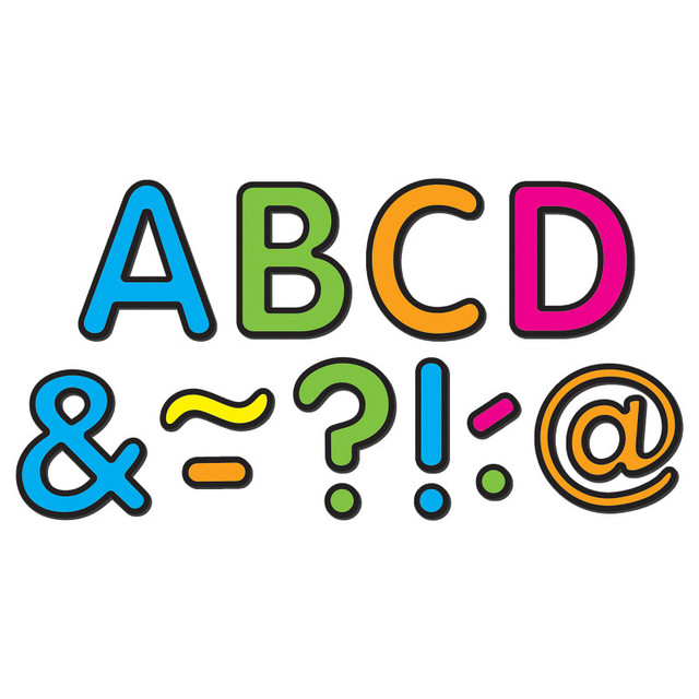 TEACHER CREATED RESOURCES Teacher Created Resources® Neon Brights Classic 2" Magnetic Letters, 87 Pieces Per Pack, 3 Packs