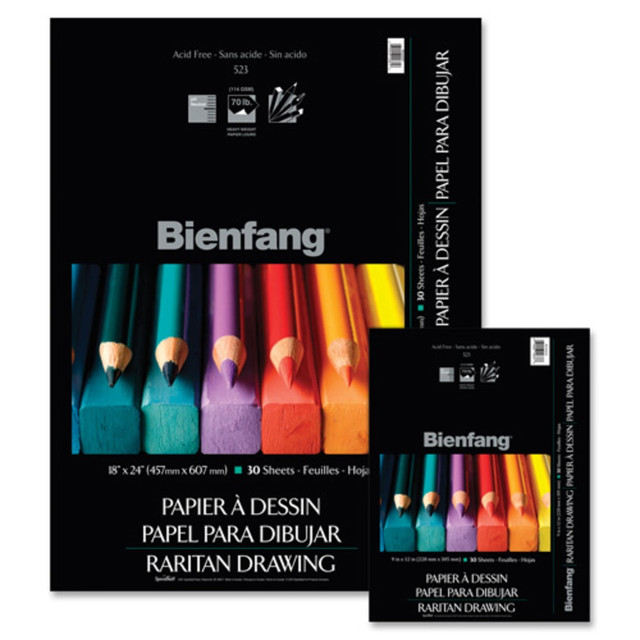Expressing your creativity through art is a great use of your time. This Raritan pad of medium-surface paper is great for wet media applications.  Bienfang paper is designed for watercolor, painting and other wet media.  Heavyweight, acid-free paper with a medium-surface texture.  Wirebound top helps secure the pages.