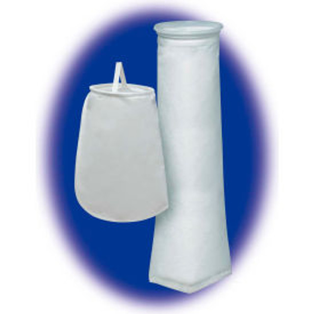 AJR Filtration Inc Sewn Liquid Bag Filter Nomex Felt 4-1/8""Dia. X 14""L 50 Micron Steel Ring-Pkg Qty 50 p/n HT50P4SH