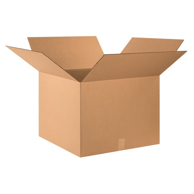 B O X MANAGEMENT, INC. 242418 Partners Brand Corrugated Boxes, 24in x 24in x 18in, Kraft, Pack Of 10