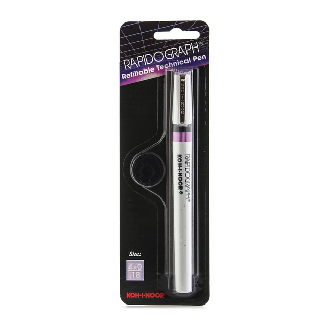 KOH-I-NOOR RAPIDOGRAPH, INC. 3165.4Z Koh-I-Noor Rapidograph No. 3165 Technical Pen, 0.18 mm