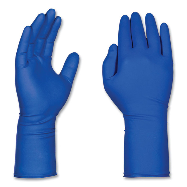 AMMEX CORPORATION GloveWorks® by GPLHD84100 Latex Exam Gloves, Powder-Free, Medium, 13 mil Thick, 11.6" Long, Blue, 50/Box, 10 Boxes/Carton