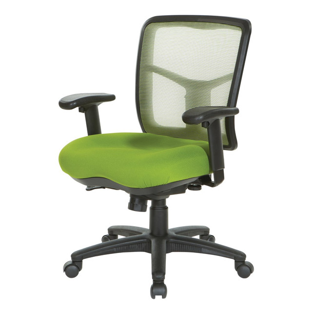 OFFICE STAR PRODUCTS Office Star 92555-9279  Pro-Line II Air Mist Ergonomic Mesh Mid-Back Manager Chair, Green