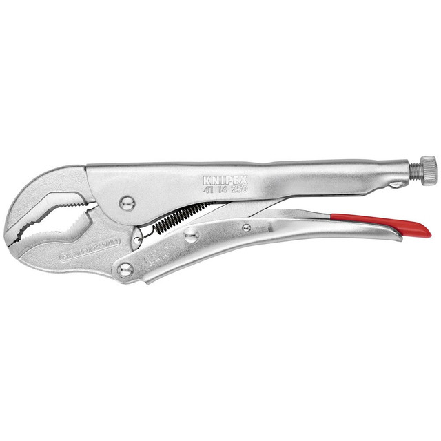 Knipex 41 14 250 Locking Pliers; Jaw Texture: Serrated ; Jaw Style: Serrated ; Overall Length Range: 9" - 11.9" ; Overall Length (Inch): 10in ; Handle Type: Standard ; Body Material: Steel