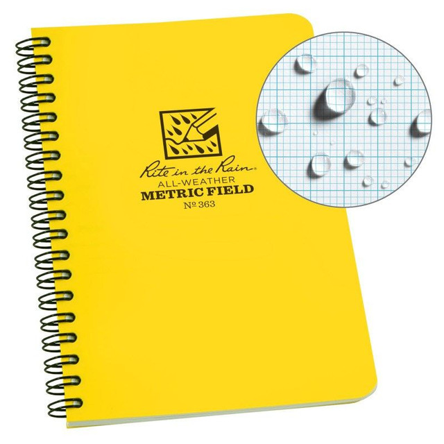 Rite in the Rain 363 Polydura Side Spiral Field Notebook - 4.875 x 7 Rite in the Rain 363 Polydura Side Spiral Field Notebook - 4.875 x 7
