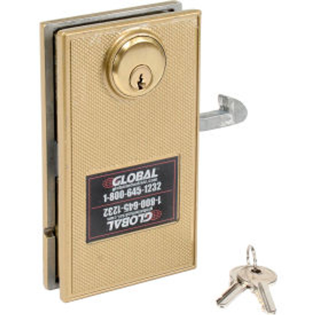 Global Industrial™ Mortise Door Lock With 2 Keys for Sliding Doors p/n 603CP138