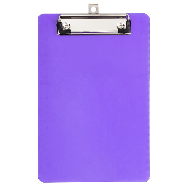 JAM PAPER AND ENVELOPE 331CPMPU JAM Paper Plastic Mini Clipboard, 6in x 9in, Purple