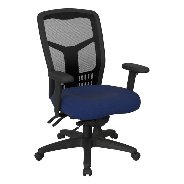 OFFICE STAR PRODUCTS Office Star 92892-225  ProGrid Mesh High-Back Managers Chair, Navy