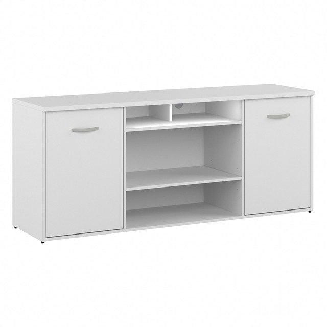 BUSH INDUSTRIES INC. CTBS172WH-Z Bush Business Furniture 72inW Office Storage Cabinet With Doors And Shelves, White, Standard Delivery