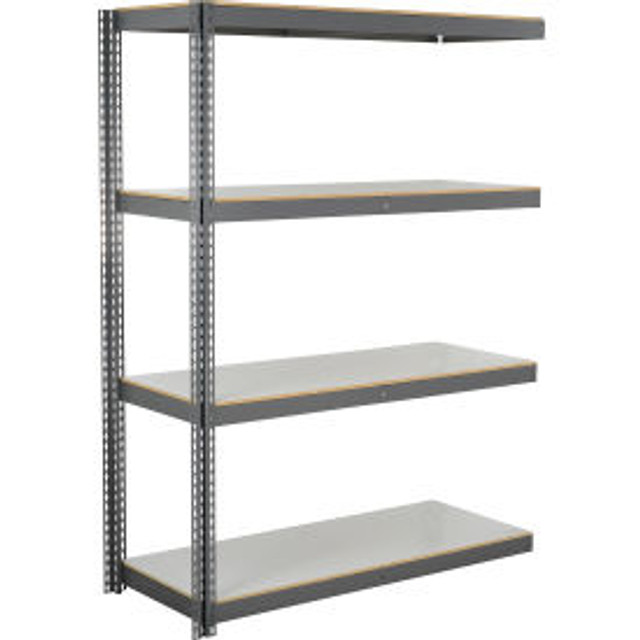 Global Industrial 4 Shelf Extra Heavy Duty Boltless Shelving Add On 60""Wx24""Dx72""H Laminate Deck p/n B3164863