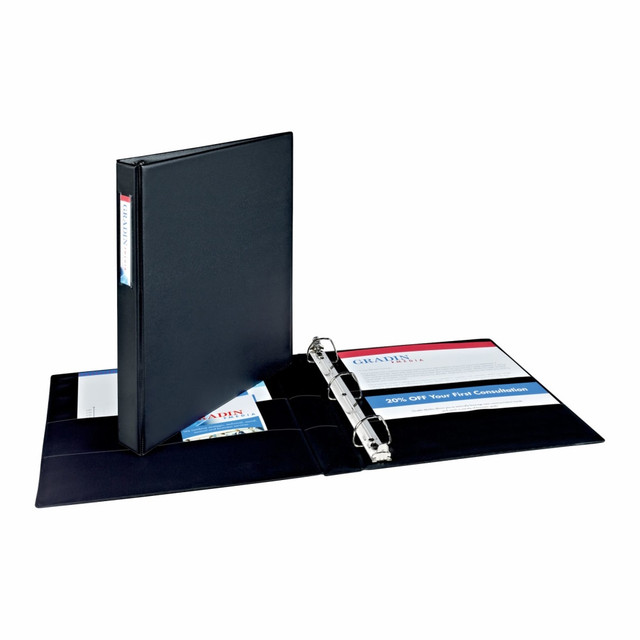 AVERY PRODUCTS CORPORATION 08302 Avery Durable 3-Ring Binder, 1in Slant Rings, Black AVERY PRODUCTS CORPORATION 08302 Avery Durable 3-Ring Binder, 1in Slant Rings, Black