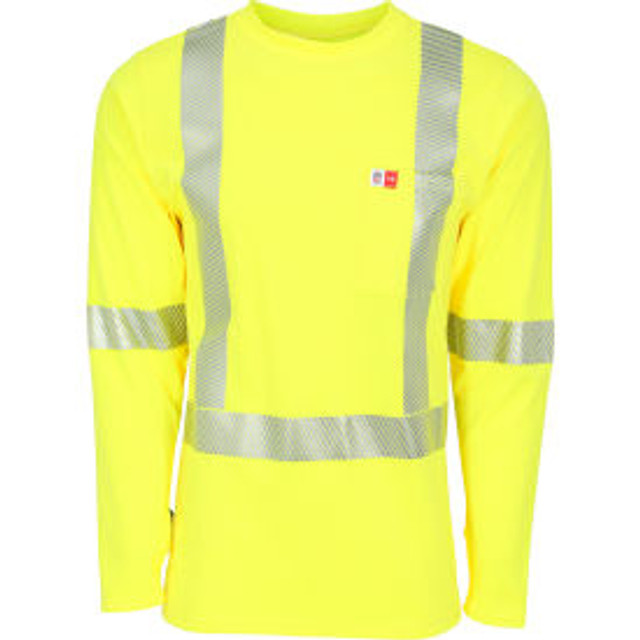 CODET NEWPORT CORP Big Bill High Visibility Athletic Performance T-shirt Flame Resistant 6 Oz. 2XL Yellow p/n SRT5PY6/OS-R-YEL-2X