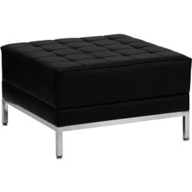 Global Industrial Flash Furniture Modular Lounge Ottoman - Leather - Black - Hercules Imagination Series p/n ZB-IMAG-OTTOMAN-GG