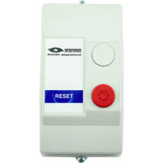 Springer Controls Co. Inc NEMA 4X Enclosed Motor Starter 16A 3PH Direct Online Reset Button 100-250V 10-13A p/n AF1606R1G-3G