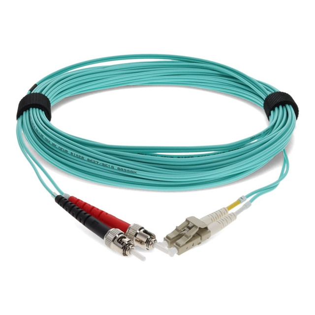 ADD-ON COMPUTER PERIPHERALS, INC. ADD-ST-LC-6M5OM4 AddOn 6m LC to ST OM4 Aqua Patch Cable - Patch cable - LC/UPC multi-mode (M) to ST/UPC multi-mode (M) - 6 m - fiber optic - duplex - 50 / 125 micron - OM4 - halogen-free - aqua ADD-ON COMPUTER PERIPHERALS, INC. ADD-ST-LC-6M5OM4 AddOn 6m LC to ST OM4 Aqua Patch Cable - Patch cable - LC/UPC multi-mode (M) to ST/UPC multi-mode (M) - 6 m - fiber optic - duplex - 50 / 125 micron - OM4 - halogen-free - aqua