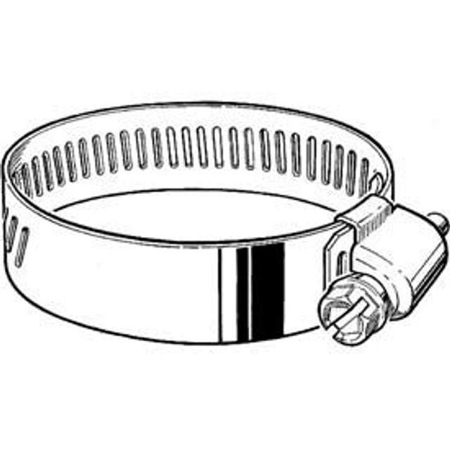 Precision Brand Products HD16S 9/16"" Band Heavy Duty 3-Piece Stainless Worm Gear Hose Clamp 11/16"" - 1-1/2"" Dia. 10-Pack p/n 47813