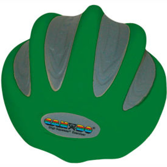 Fabrication Enterprises Inc CanDo® Digi-Squeeze® Hand Exerciser Small Green Moderate p/n 10-1972