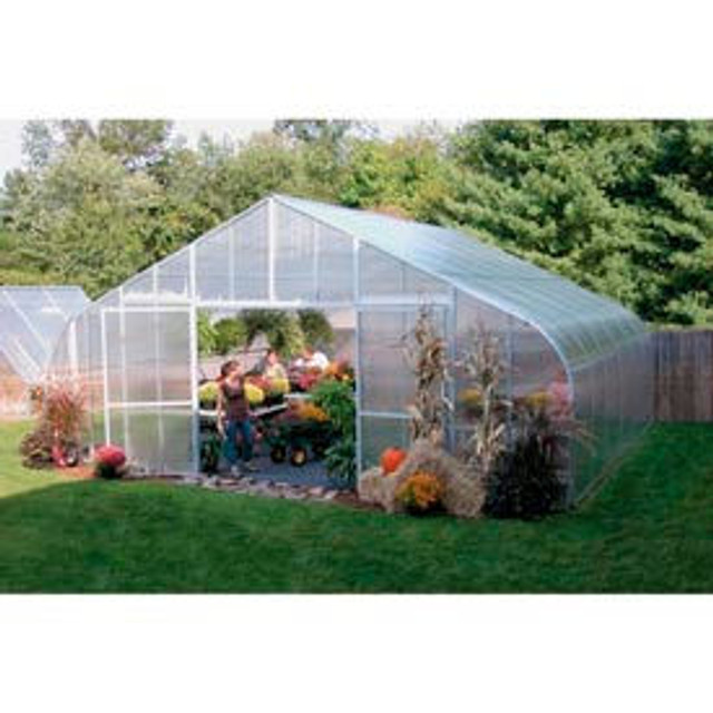 Clearspan 26x12x72 Solar Star Greenhouse w/Poly Ends and Drop Down Sides p/n 106309D