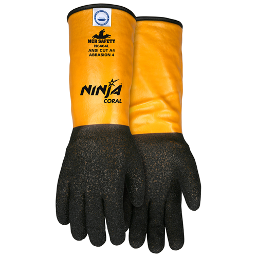 MCR Safety N6464M Ninja Coral 14 PVC Dyn lined