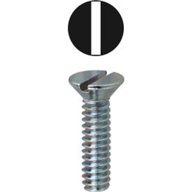 L.H. DOTTIE COMPANY L.H.Dottie® Slotted Flat Head Machine Screw #6-32 x 2"" 100 Pack p/n FM6322