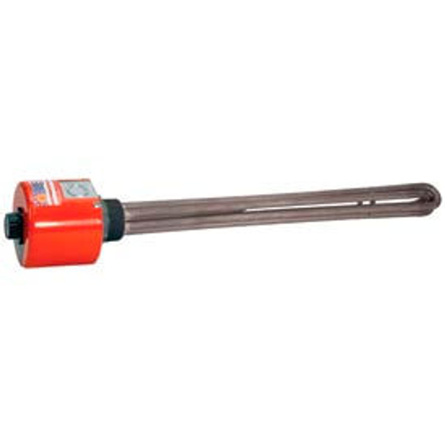 Tempco Electric Heater Corp. Tempco Steel Immersion Heater TSP02208 1-1/4"" NPT 18-1/2""D 1500W 120V T-Stat p/n TSP02208