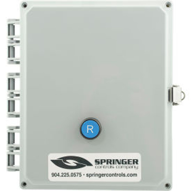 Springer Controls Co. Inc NEMA 4X Enclosed Motor Starter 38A 1PH Remote Start Terminals Reset Button 100-250V 16-20A p/n AF3816R3M-3I