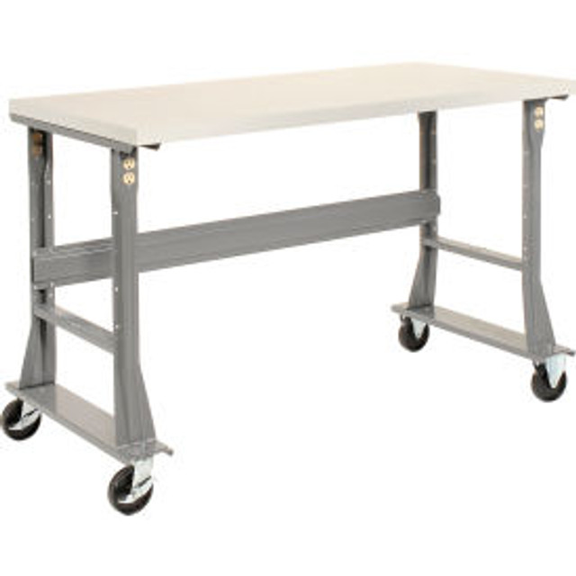 Global Industrial™ Mobile Workbench 48 x 30"" Flared Leg Laminate Square Edge p/n 601418A