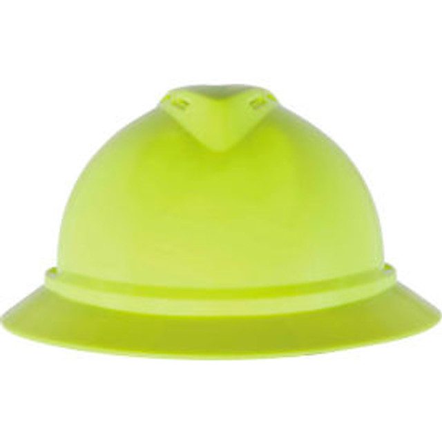 MSA Safety MSA V-Gard® 500 Hat Vented 6-Point Fas-Trac III Hi-Viz Yellow-Green p/n 10168461