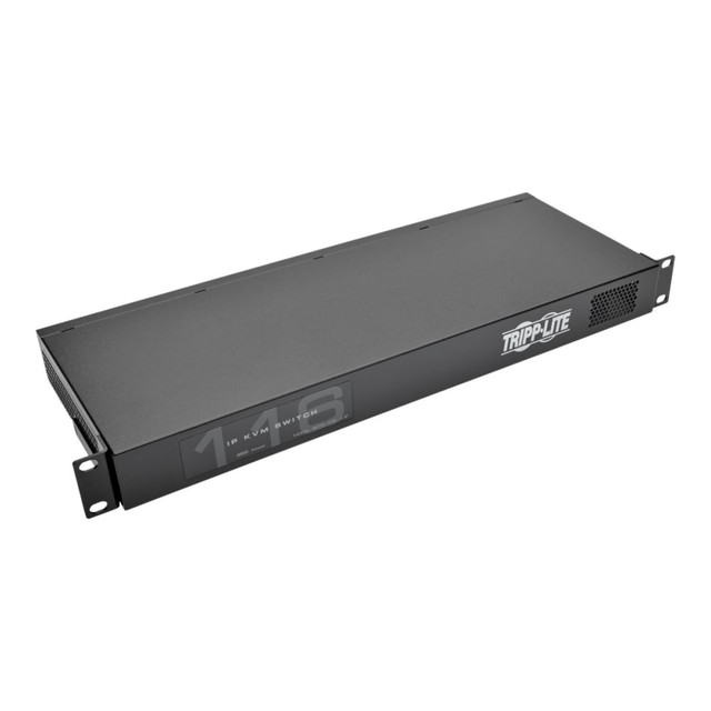 TRIPP LITE B072-016-1-IP  16-Port Cat5 IP KVM Switch Compact 1+1 User Rackmount TAA - KVM switch - CAT5 - 16 x KVM port(s) - 1 local user - rack-mountable - TAA Compliant