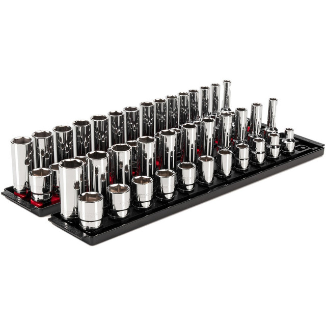 Tekton SHD92213 Deep Standard Socket Set Socket Set: 52 Pc, 0.375 to 1" Socket