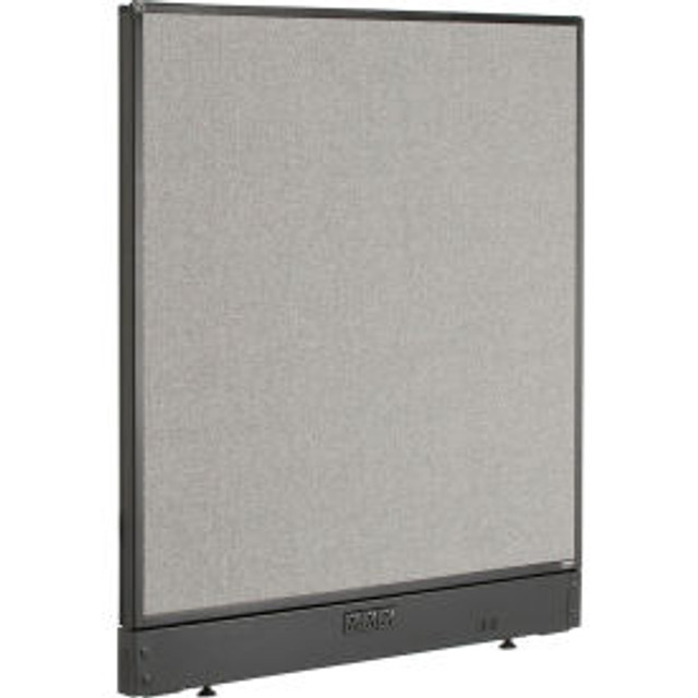 Global Industrial Interion® Electric Office Partition Panel 36-1/4""W x 46""H Gray p/n 240224EGY